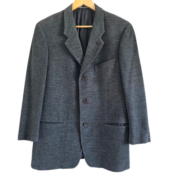 Giorgio Armani Other - Giorgio Armani Le Collezioni Vintage Green Wool Blend Blazer Mens 38S Sport Coat